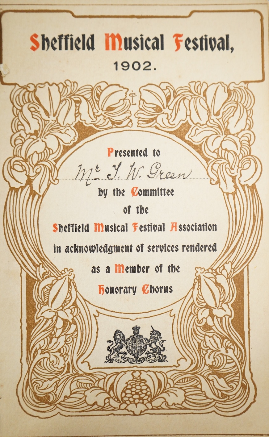 Maitland, J.A. Fuller - The Musician's Pilgrimage: a study in artistic development. contemp. gilt decorated morocco, ge. & patterned e/ps. sm. cr.8vo. 2nd impression, 1902. * presentation binding - gilt decorated upper c